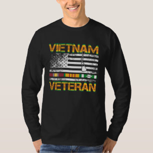 Camiseta de veterano de Vietnam regalo bandera de