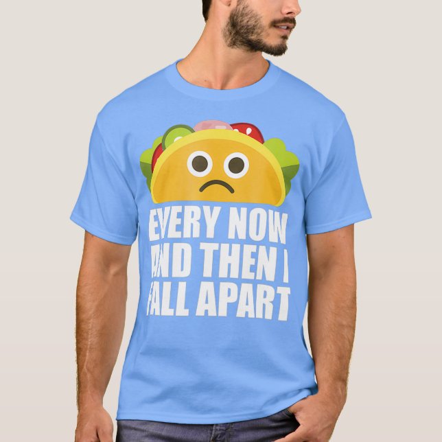 Camiseta De vez en cuando me caigo con el gracioso taco (Anverso)