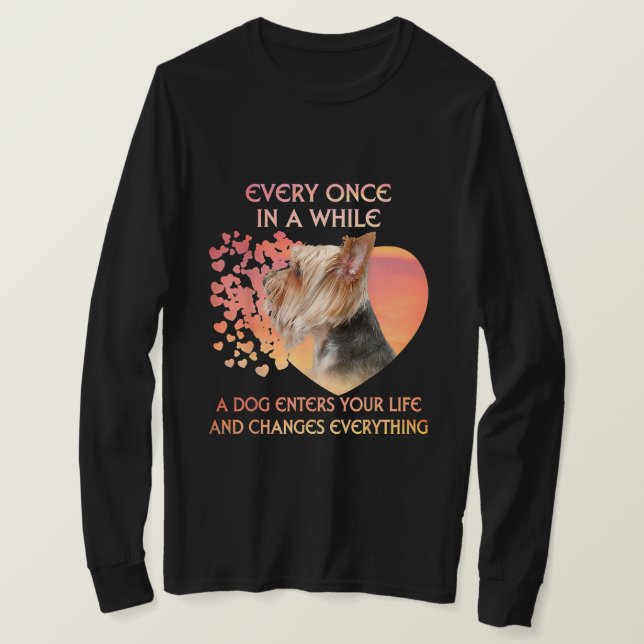 Camiseta De Vez En Cuando Un Perro Entra En Yorkshire Lover (Anverso del diseño)