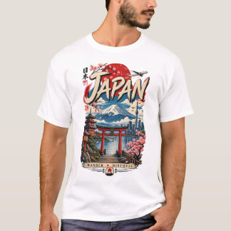 Camiseta de viaje a Japón | Monte Fuji Vintage Jap