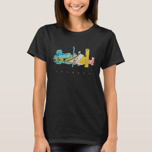 Camiseta de viaje con horizonte moderno de Calgary