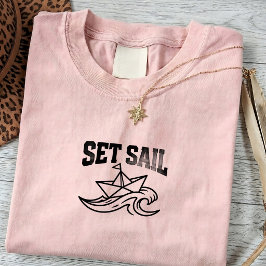 Camiseta de viaje de barco vintage