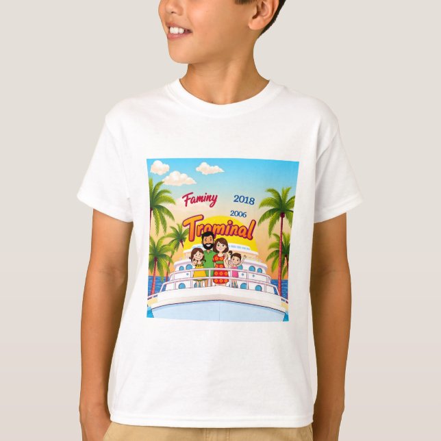 Camiseta de viaje de crucero familiar (Anverso)