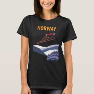 Camiseta de viaje de invierno de salto de esquí de