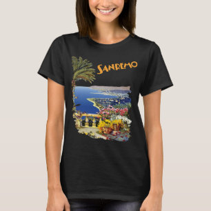 Camiseta de viaje de la costa de la Riviera italia