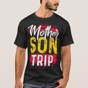 Camiseta de viaje de madre e hijo verano viaje de