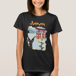 Camiseta de viaje de montaña de la puerta Torii de