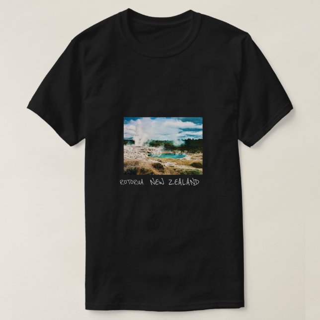 Camiseta de viaje de Rotorua Nueva Zelanda (Diseño del anverso)