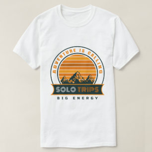 Camiseta de viaje en solitario de aventura en la m