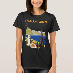 Camiseta de viaje escénico del pueblo de los lagos