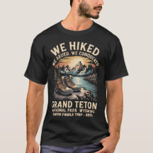 Camiseta de viaje familiar a Grand Teton – Nombre 