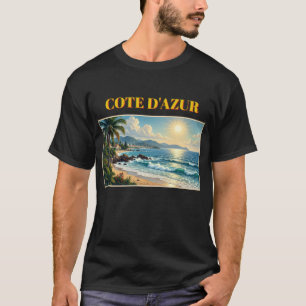 Camiseta de viaje francesa Cote D'Azur de estilo v