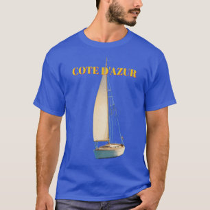 Camiseta de viaje francesa Cote D'Azur de estilo v