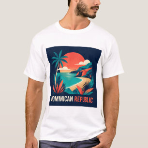 Camiseta de viaje geométrico moderno de República