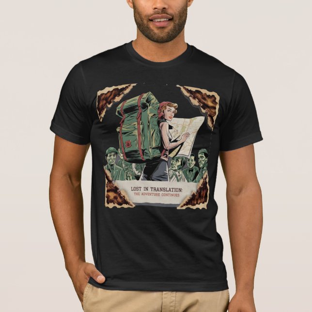 Camiseta de viaje individual clásica | Diseño de v (Anverso)