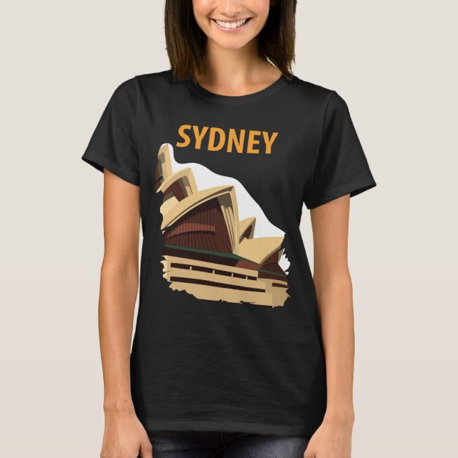 Camiseta de viaje moderna de la Casa de la Ópera d (Anverso)
