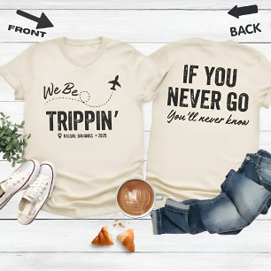 Camiseta de viaje personalizada para chicas de vac