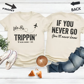 Camiseta de viaje personalizada para chicas de vac