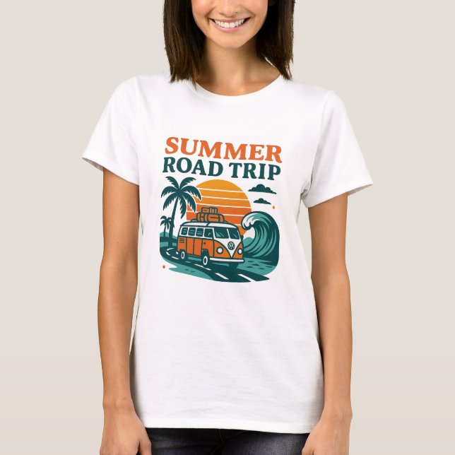 Camiseta de viaje por carretera de verano (Anverso)
