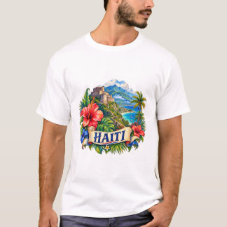 Camiseta de viaje por el Caribe de Haití con acuar