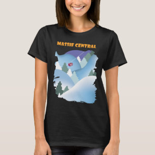 Camiseta de viaje retro de esquí del Macizo Centra