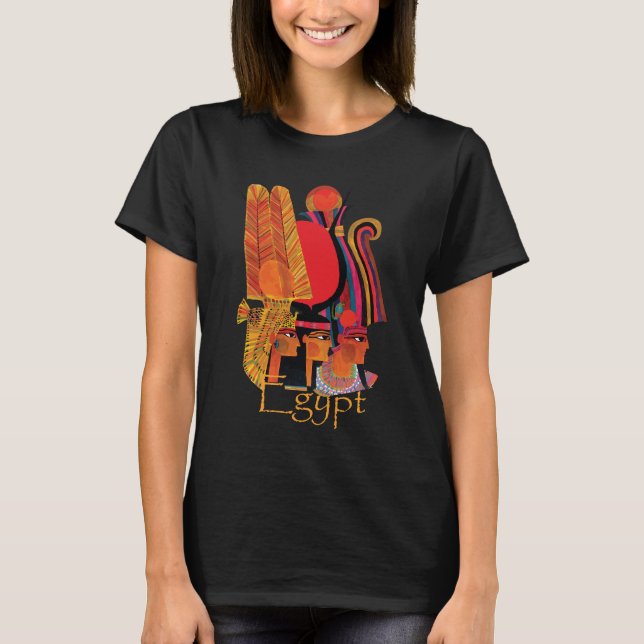 Camiseta de viaje retro de pájaro antiguo de Egipt (Anverso)