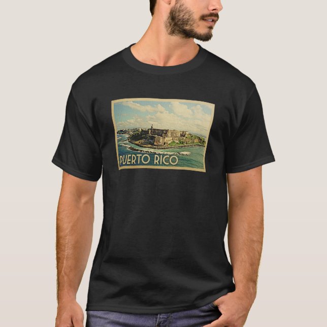 Camiseta de viaje vintage de Puerto Rico (Anverso)