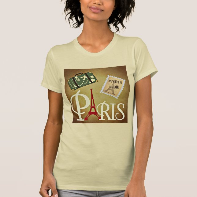 Camiseta de viajes de París (Anverso)