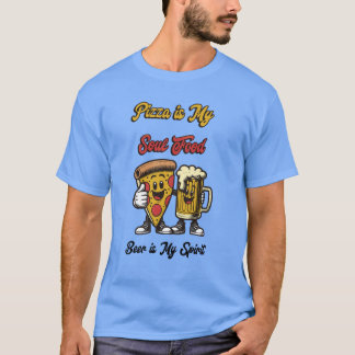 Camiseta de Vibraciones de Pizza y Cerveza