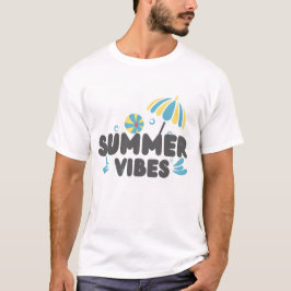 Camiseta de Vibraciones de Verano | Camiseta Gráfi