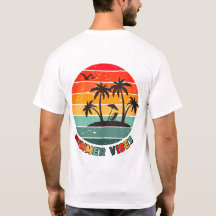 camiseta de "vibraciones de verano" de moda