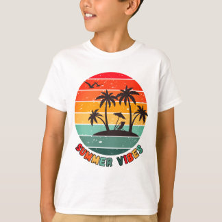 camiseta de "vibraciones de verano" de moda