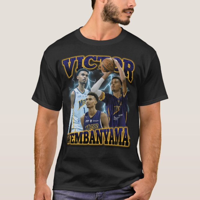 Camiseta De Victor Wembanyama Bootleg90 (Anverso)