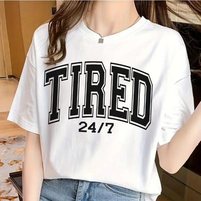 Camiseta de vida de mamá cansada, divertida camise (tired mom shirt, funny mom shirt, sarcastic mom shirt, tired mom life, mom life shirt, college mom)