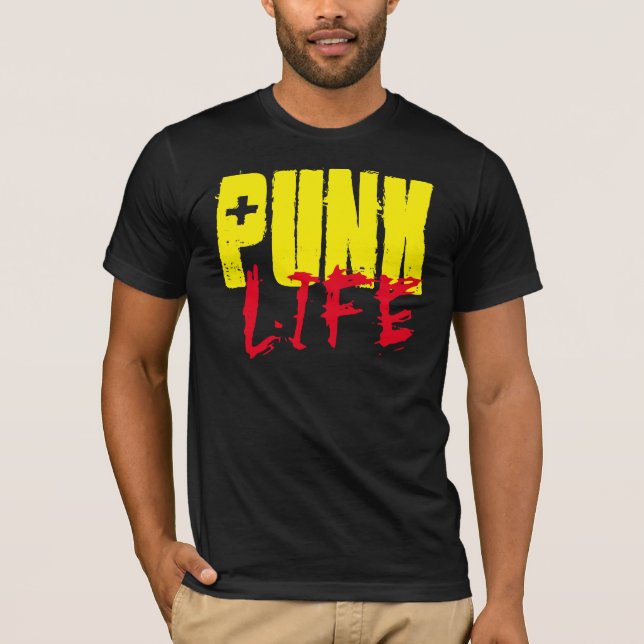 CAMISETA DE VIDA DE punk (Anverso)
