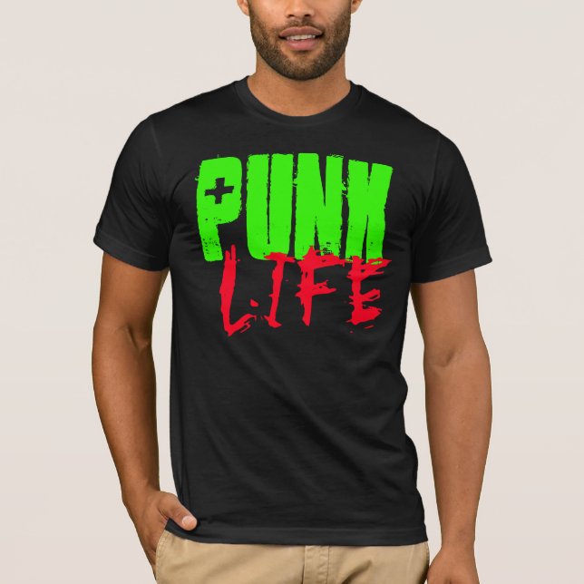 CAMISETA DE VIDA DE punk (Anverso)