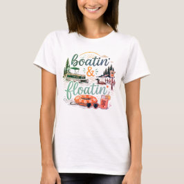 Camiseta de vida en el lago para mujeres 'Boatin’ 