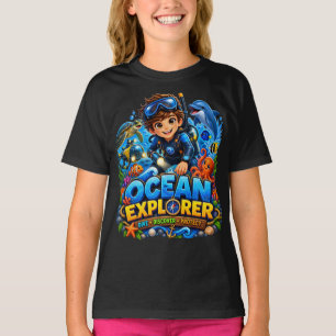 Camiseta de vida marina para niños Ocean Explorer
