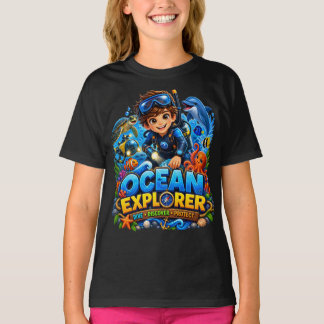 Camiseta de vida marina para niños Ocean Explorer