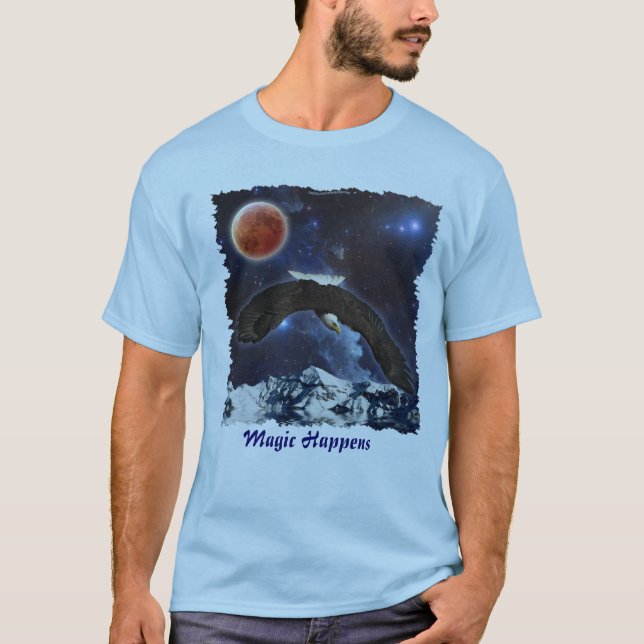 Camiseta de vida silvestre de la fantasía del águi (Anverso)