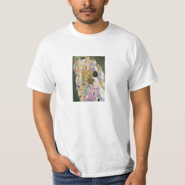Camiseta de vida y de la muerte de Gustavo Klimt (Anverso)