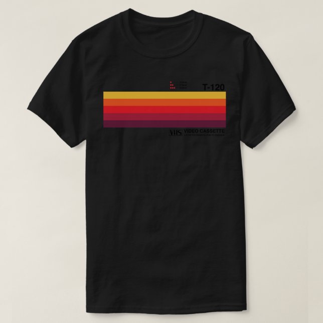 Camiseta de vídeo solar VHS Classic T Shirte (Diseño del anverso)