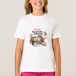 Camiseta de Videollamada Divertida de Gato en Reun