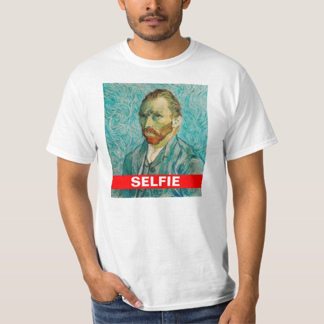 Camiseta de Vincent van Gogh Selfie (Anverso)