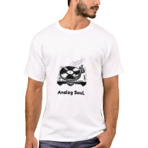 Camiseta de vinilo Analog Soul | Tocar minimalista