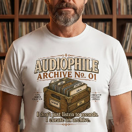 Camiseta de vinilo Audiophile Archive No. 01