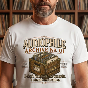 Camiseta de vinilo Audiophile Archive No. 01