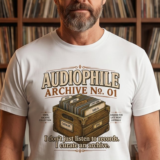 Camiseta de vinilo Audiophile Archive No. 01 (Subido por el creador)
