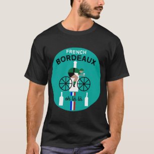 Camiseta de vino de Burdeos francesa