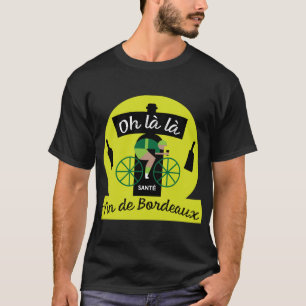 Camiseta de vino de Burdeos francesa